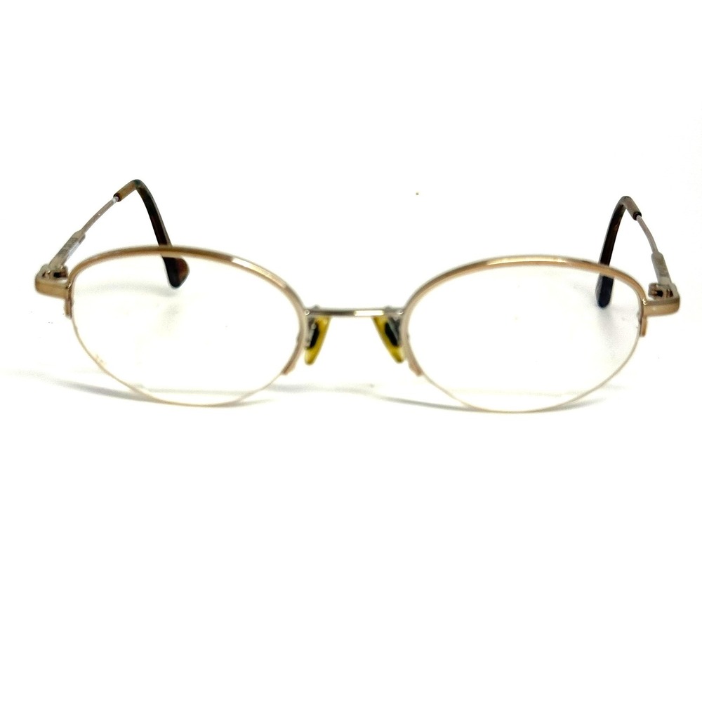 Anne Klein AK 9022 Gold Oval Semi Rimless Eyeglasses Frames 45-19-130
